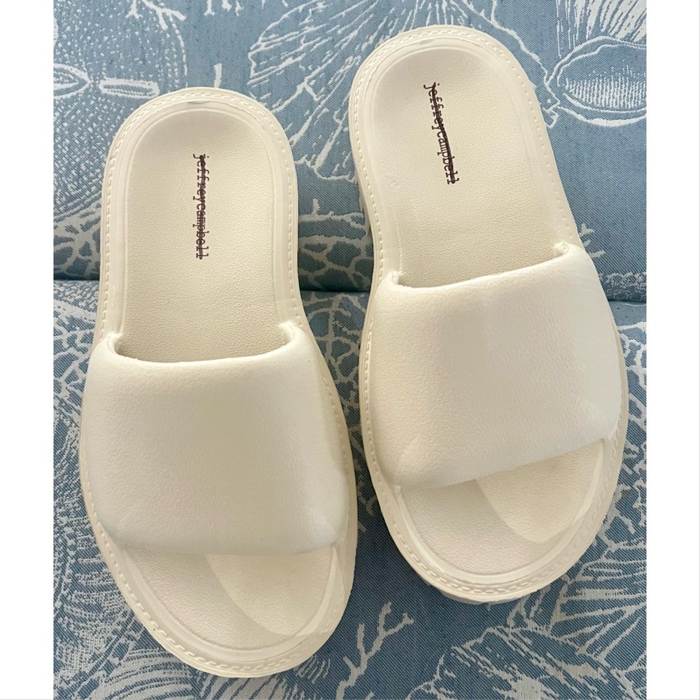 Jeffrey Campbell Summertime Platform Sandals | Cream